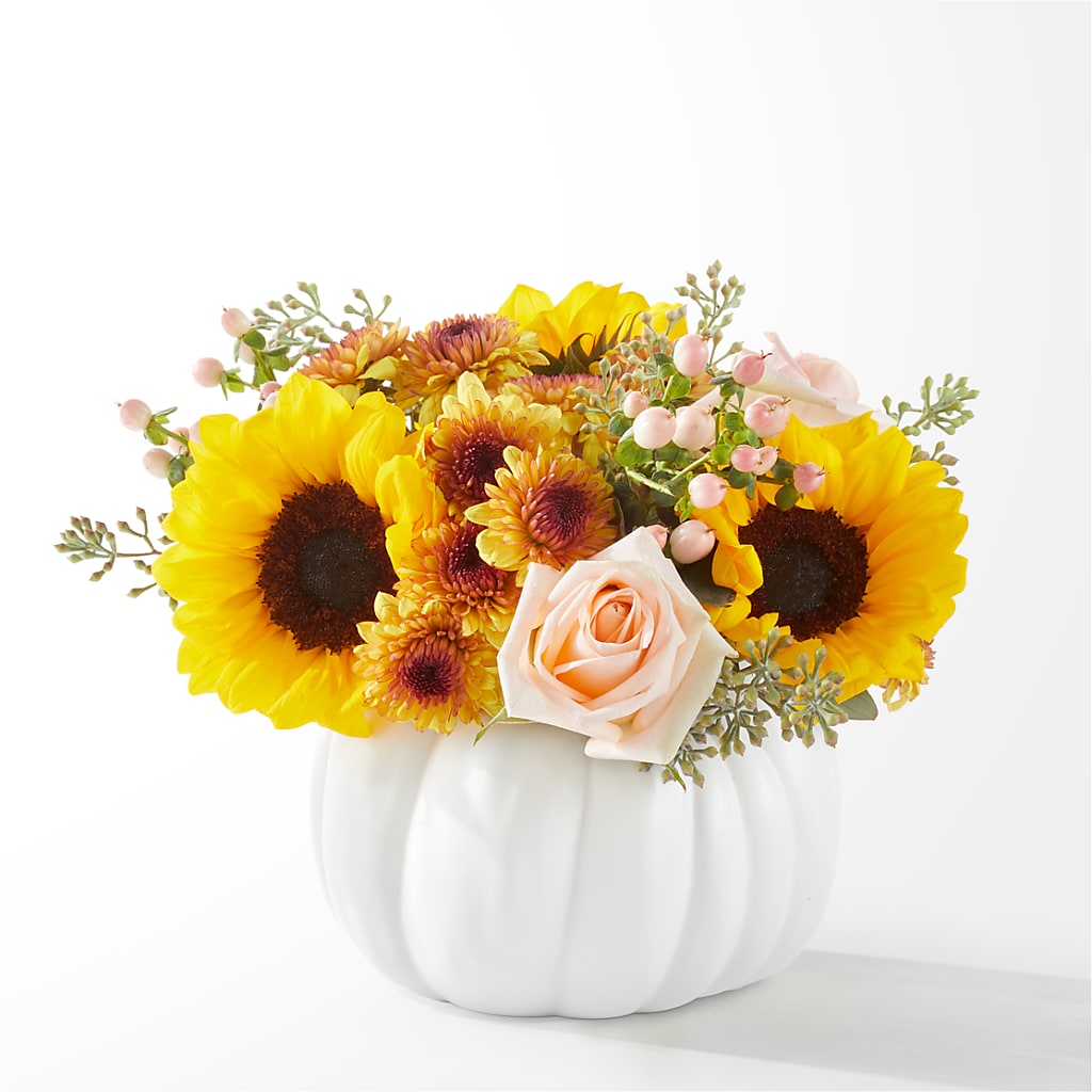 Pumpkin to Talk About Bouquet – MELODY'S FLOWERS, Burlington WA