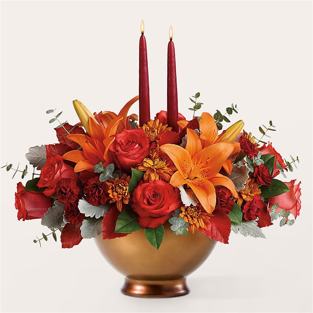 Fruits of Fall Centerpiece – MELODY'S FLOWERS, Burlington WA