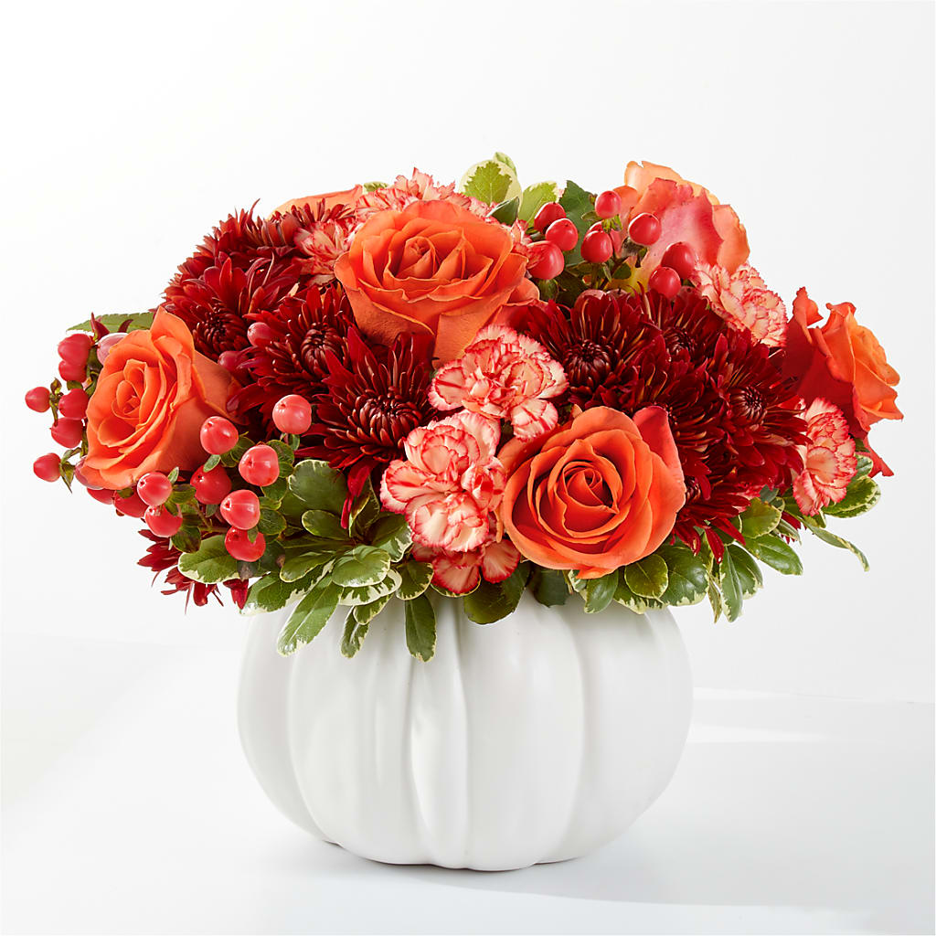 Autumn Air Pumpkin Bouquet – MELODY'S FLOWERS, Burlington WA