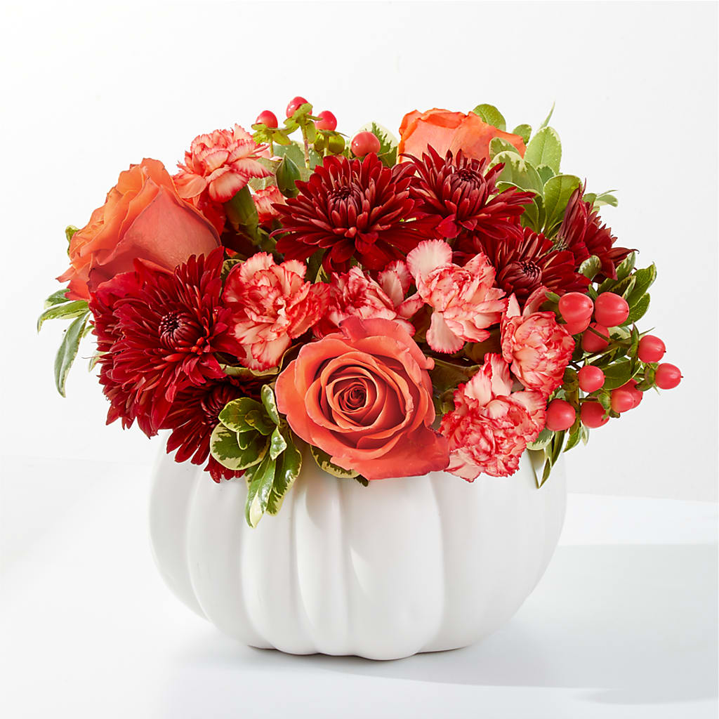 Autumn Air Pumpkin Bouquet – MELODY'S FLOWERS, Burlington WA