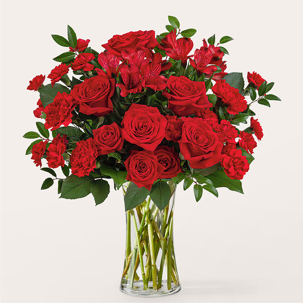 Brilliant Ruby Bouquet – MELODY'S FLOWERS, Burlington WA