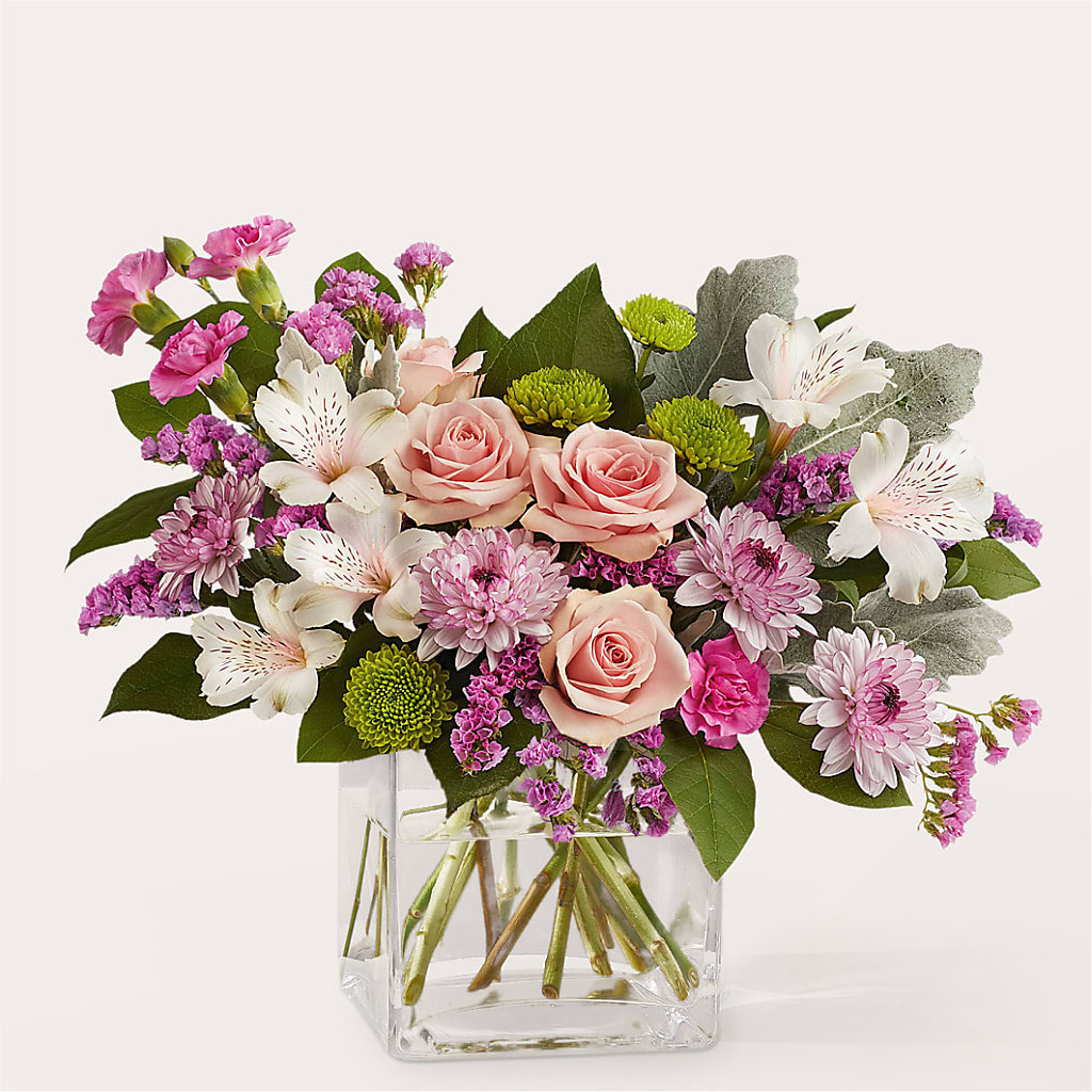 Pink Suede Bouquet – MELODY'S FLOWERS, Burlington WA