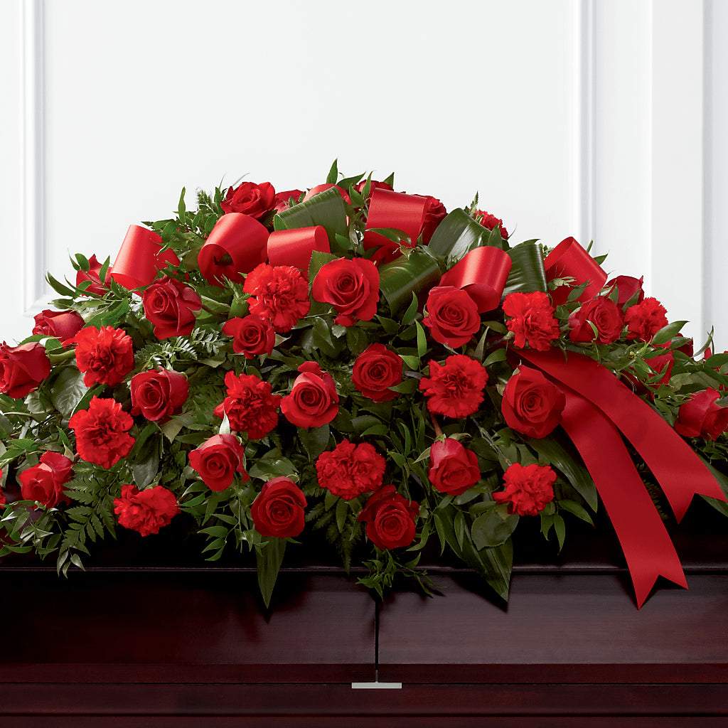 Tribute of Life Casket Spray – MELODY'S FLOWERS, Burlington WA