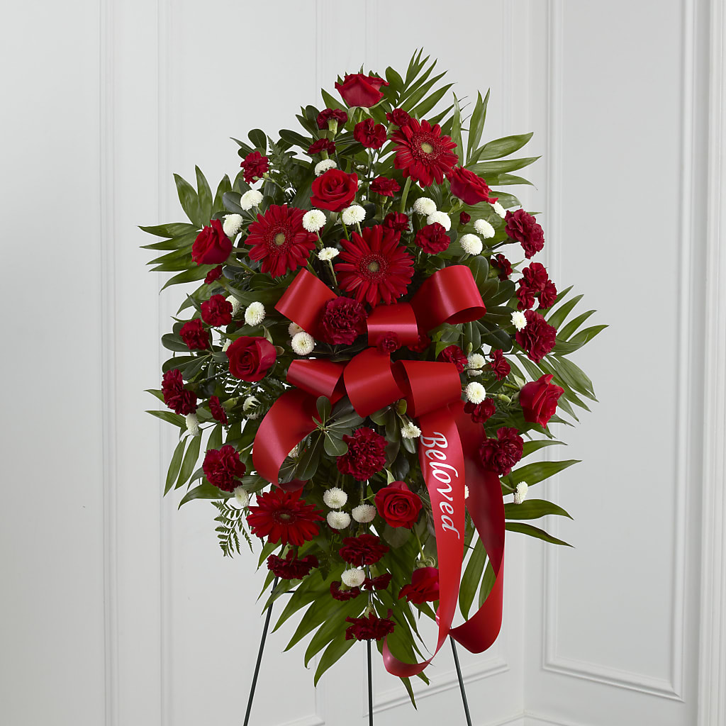 Treasured Memories Standing Spray – MELODY'S FLOWERS, Burlington WA