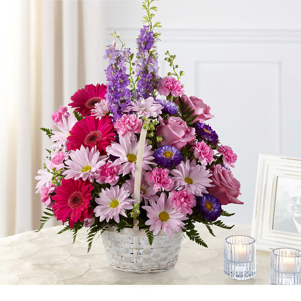 Pastel Peace Basket – MELODY'S FLOWERS, Burlington WA