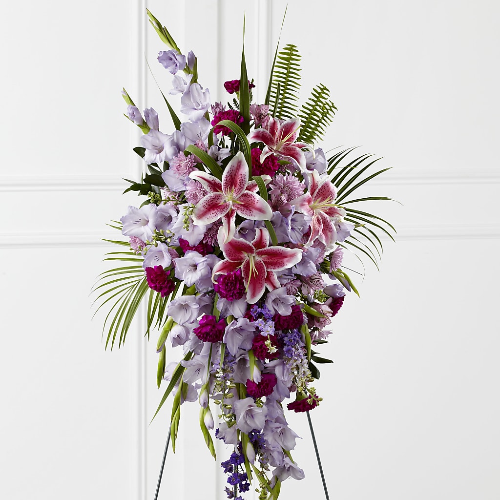 Tender Touch Standing Spray – MELODY'S FLOWERS, Burlington WA