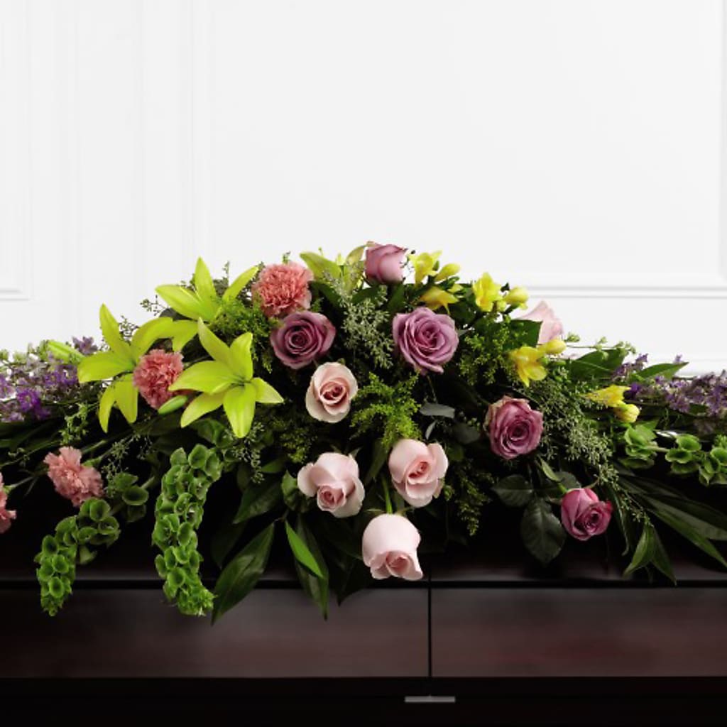 Forever Beloved Casket Spray – MELODY'S FLOWERS, Burlington WA