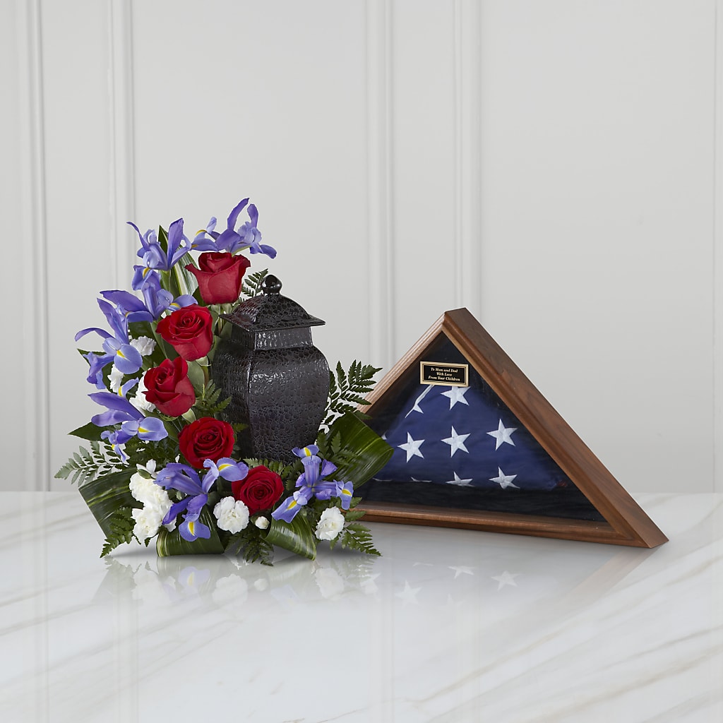 Patriotic Tribute Arrangement – MELODY'S FLOWERS, Burlington WA