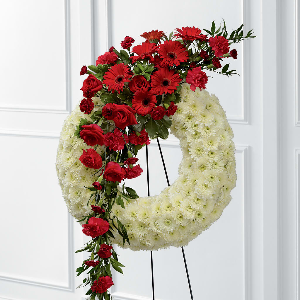 Graceful Tribute Wreath – MELODY'S FLOWERS, Burlington WA