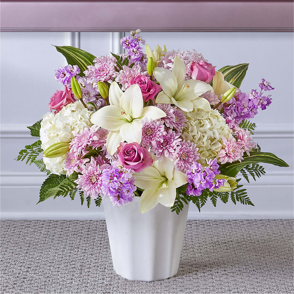 Heaven Sent Floor Basket – MELODY'S FLOWERS, Burlington WA