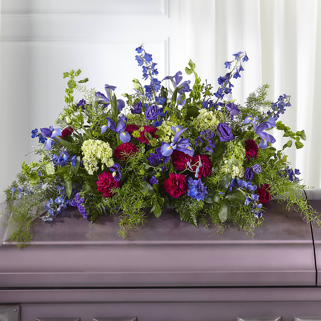 Always Treasured Casket Spray – MELODY'S FLOWERS, Burlington WA