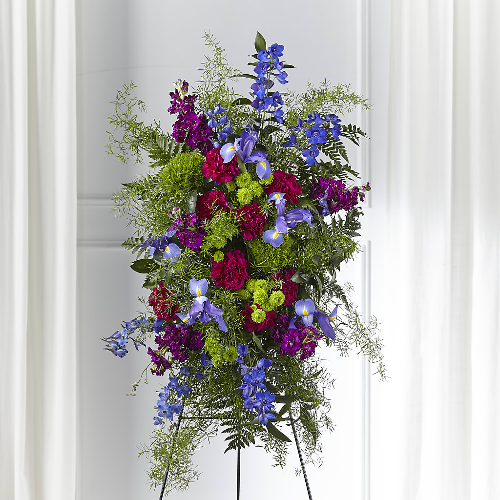 Heavenly Skies Standing Spray – MELODY'S FLOWERS, Burlington WA
