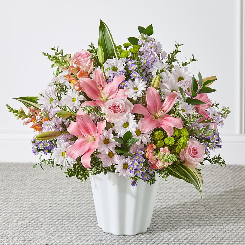 Abundant Compassion Floor Basket – MELODY'S FLOWERS, Burlington WA