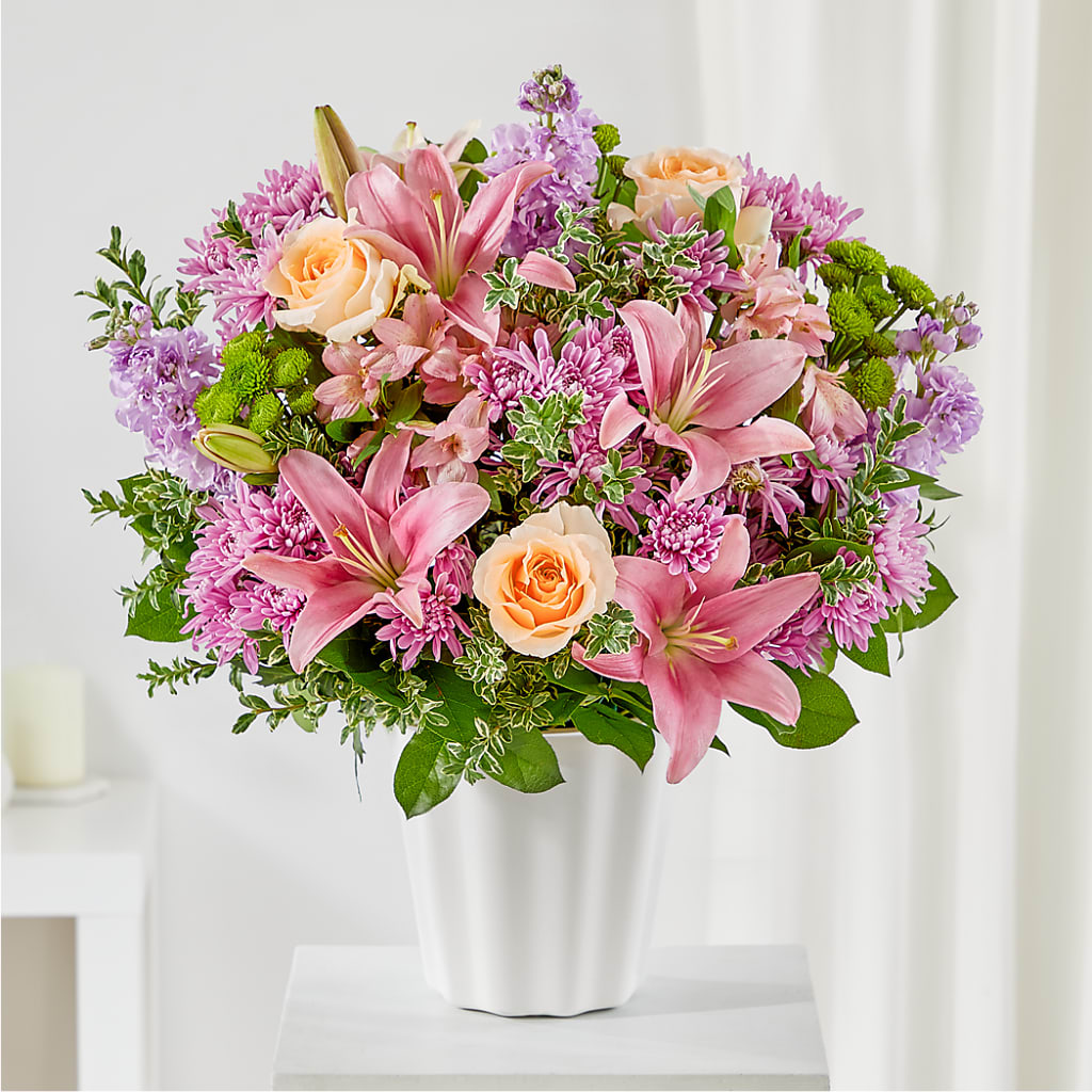 Supportive Embrace Tabletop Basket – MELODY'S FLOWERS, Burlington WA
