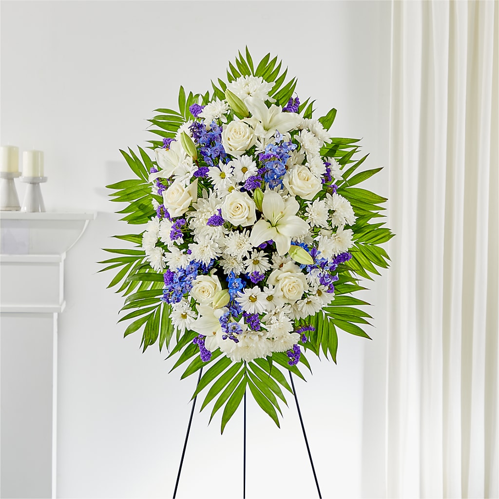 At Rest Standing Spray – MELODY'S FLOWERS, Burlington WA