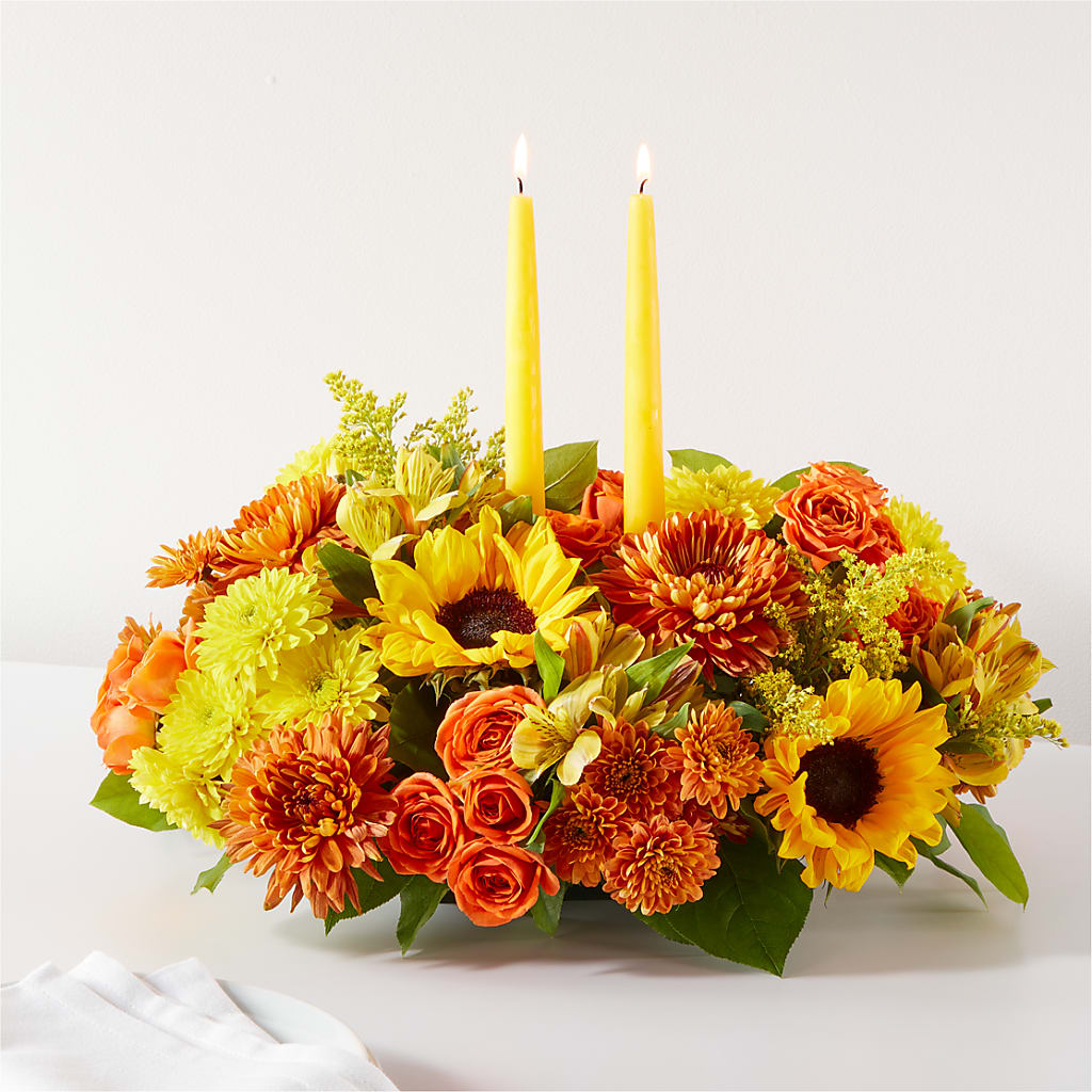 Autumn Harmony Centerpiece – MELODY'S FLOWERS, Burlington WA