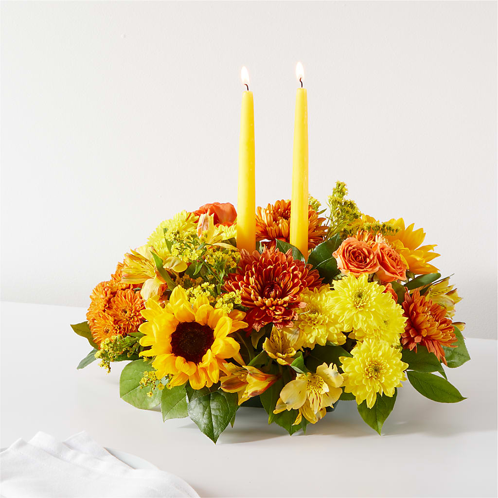 Autumn Harmony Centerpiece – MELODY'S FLOWERS, Burlington WA