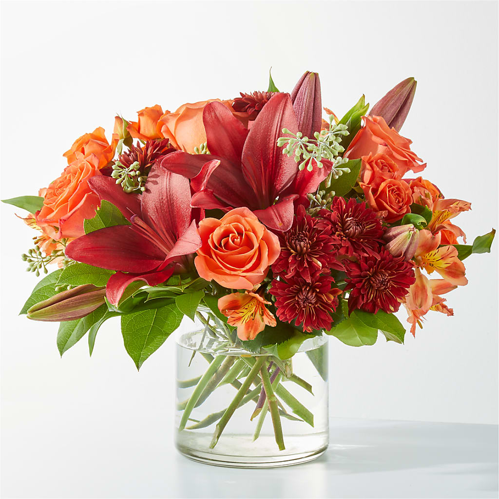 Crimson Leaves Bouquet – MELODY'S FLOWERS, Burlington WA