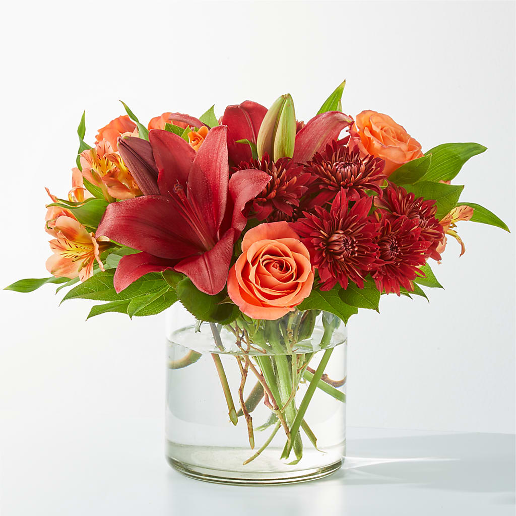 Crimson Leaves Bouquet – MELODY'S FLOWERS, Burlington WA