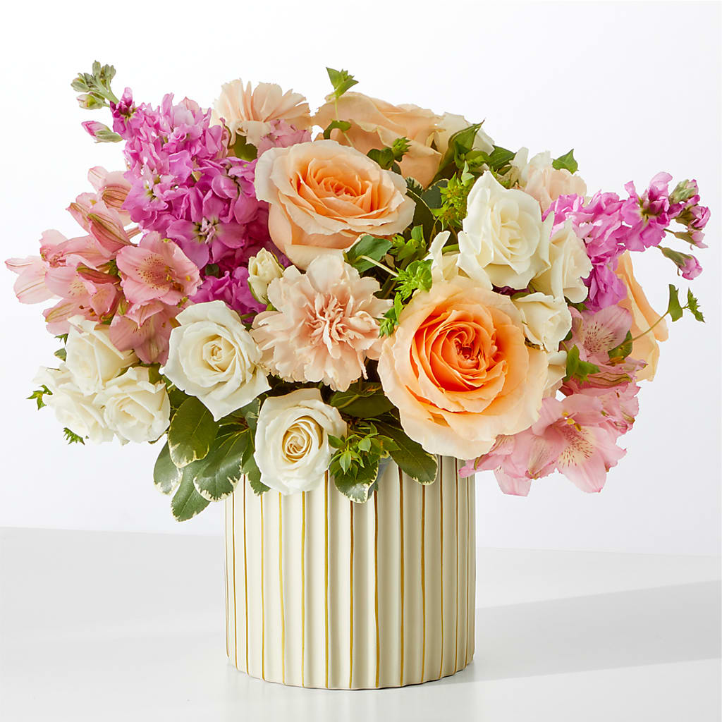 Paradise Bouquet with Ivory Vase – MELODY'S FLOWERS, Burlington WA