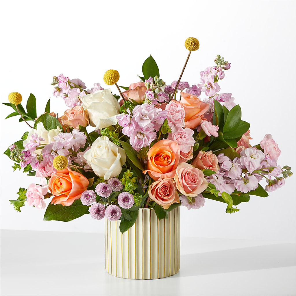 French Market Bouquet with Ivory Vase – MELODY'S FLOWERS, Burlington WA