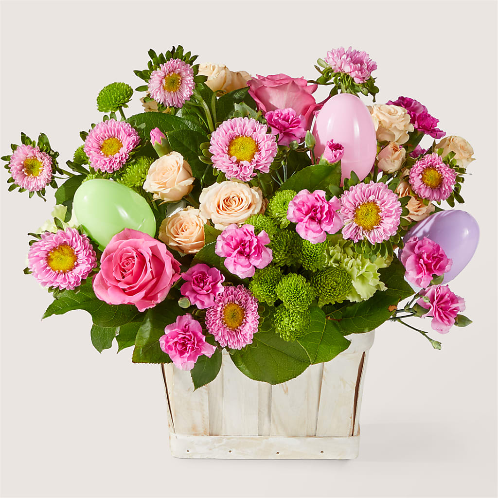 Get Eggcited Basket – MELODY'S FLOWERS, Burlington WA