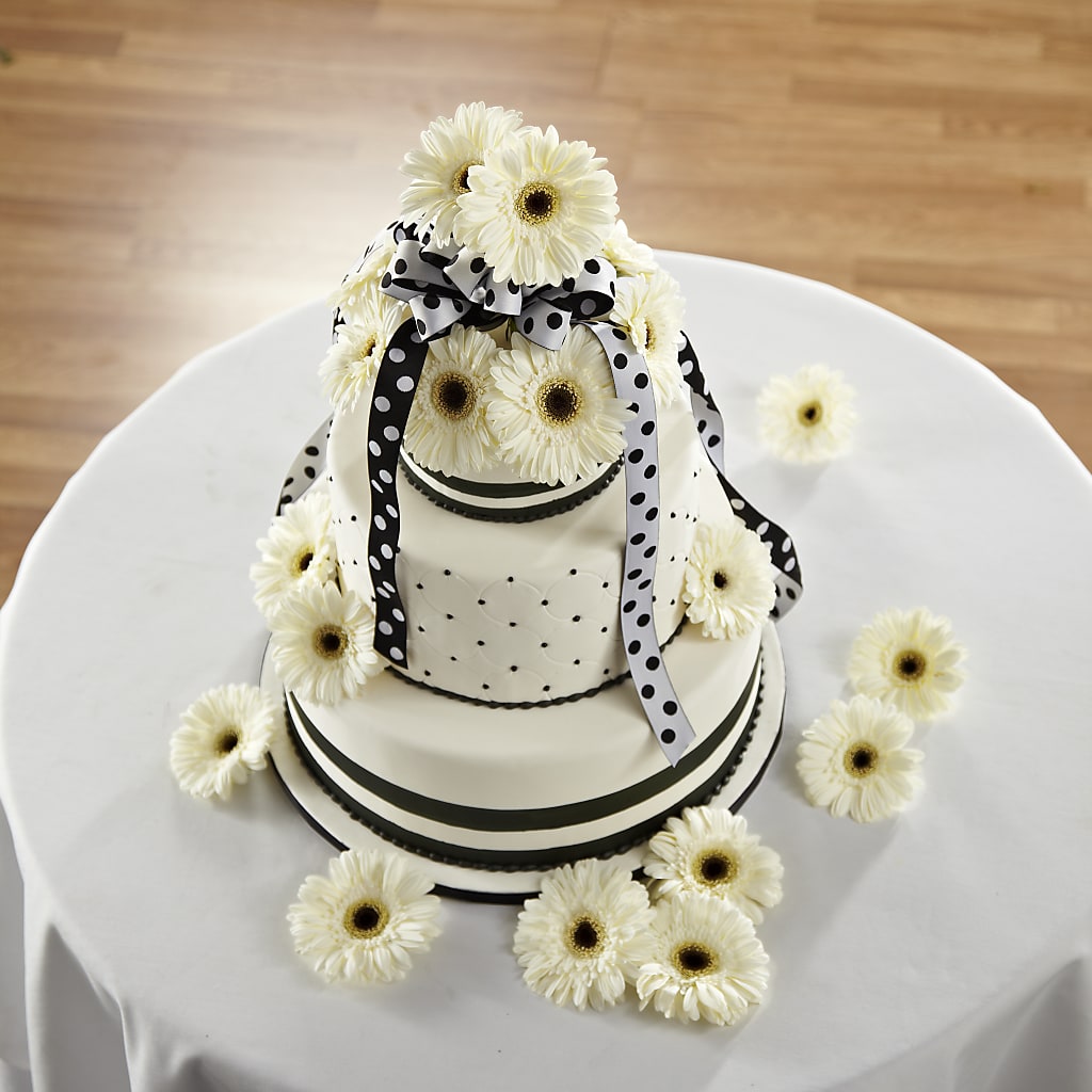 Simple Sophistication Cake Décor – MELODY'S FLOWERS, Burlington WA