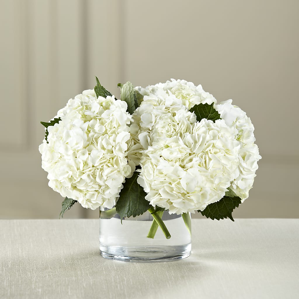 White Hydrangea Bouquet – MELODY'S FLOWERS, Burlington WA