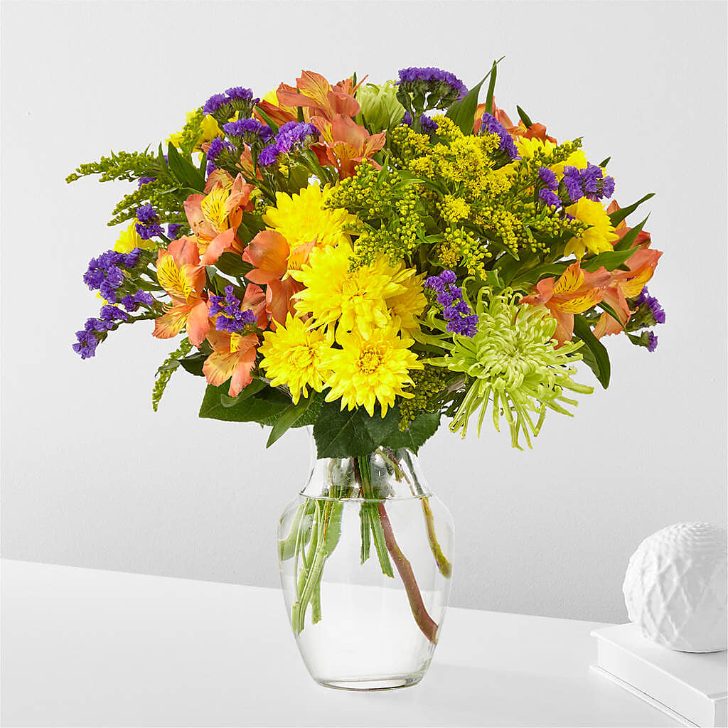 Marmalade Skies Bouquet – MELODY'S FLOWERS, Burlington WA
