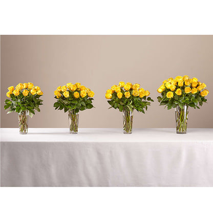 Long Stem Yellow Rose Bouquet – MELODY'S FLOWERS, Burlington WA