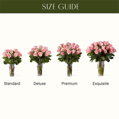 Long Stem Pink Rose Bouquet – MELODY'S FLOWERS, Burlington WA