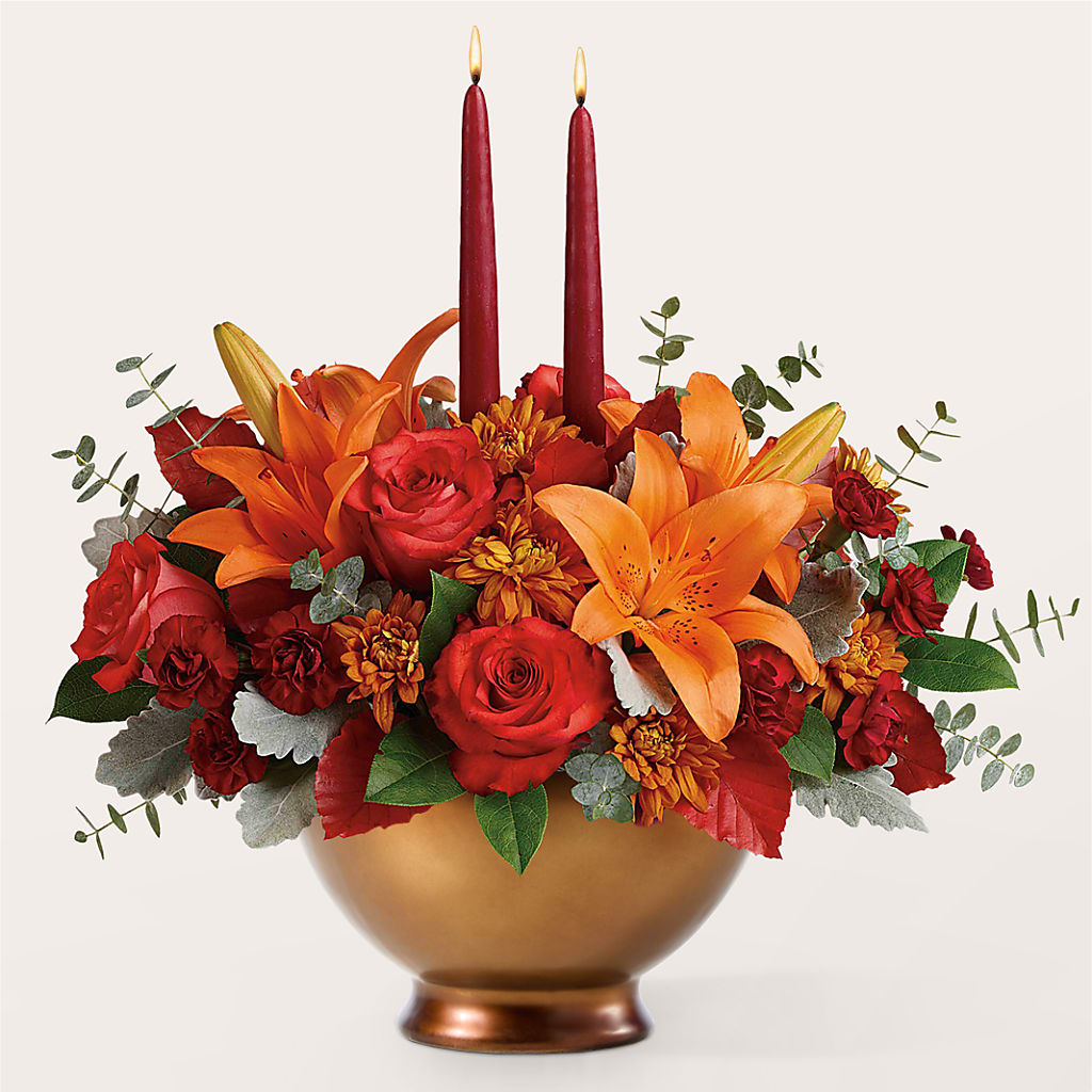 Fruits of Fall Centerpiece – MELODY'S FLOWERS, Burlington WA