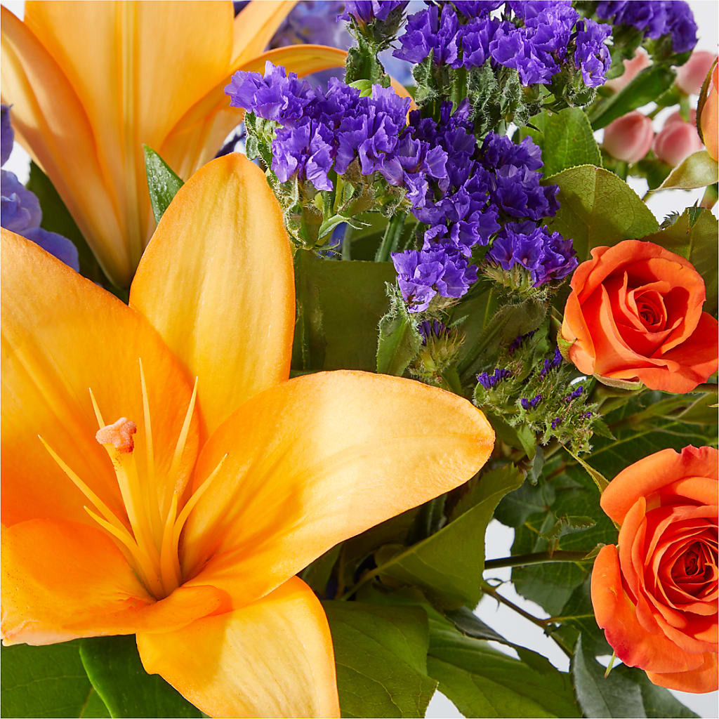 Radiant Citrus Bouquet – MELODY'S FLOWERS, Burlington WA