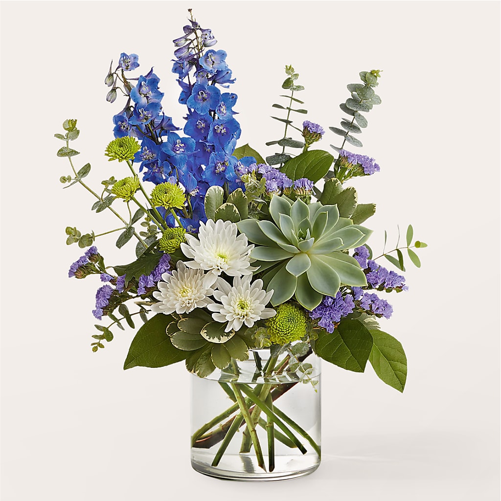 Cerulean Waves Bouquet – MELODY'S FLOWERS, Burlington WA