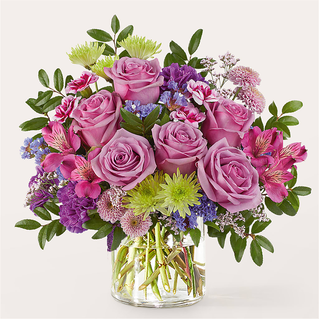 Glass Half Full Bouquet – MELODY'S FLOWERS, Burlington WA