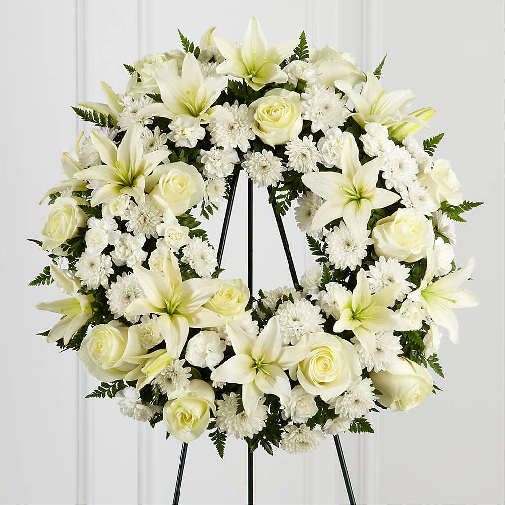 Treasured Tribute Wreath – MELODY'S FLOWERS, Burlington WA