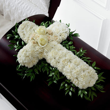 Peaceful Memories Casket Spray (Standard) – MELODY'S FLOWERS, Burlington WA