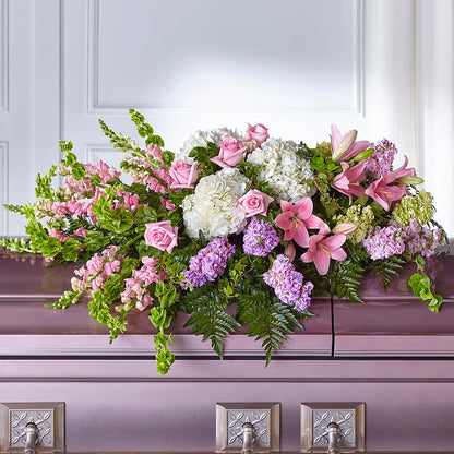 Life's Gratitude Casket Spray – MELODY'S FLOWERS, Burlington WA