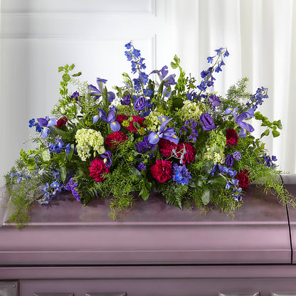 Always Treasured Casket Spray – MELODY'S FLOWERS, Burlington WA