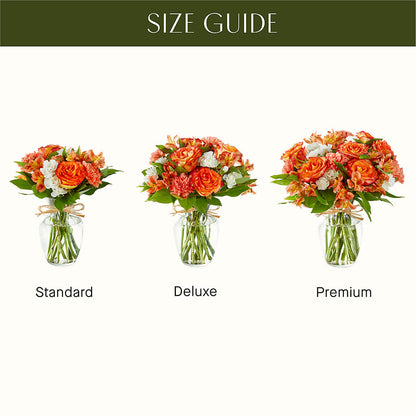 Apricot Glow Bouquet – MELODY'S FLOWERS, Burlington WA