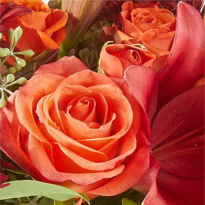 Crimson Leaves Bouquet – MELODY'S FLOWERS, Burlington WA