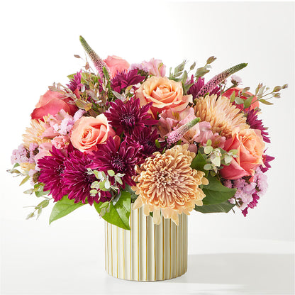 Berry Cobbler Bouquet with Ivory Vase – MELODY'S FLOWERS, Burlington WA