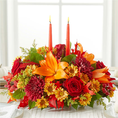Autumn's Embrace Centerpiece – MELODY'S FLOWERS, Burlington WA