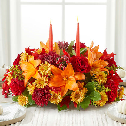 Autumn's Embrace Centerpiece – MELODY'S FLOWERS, Burlington WA