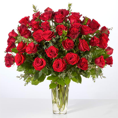 Forever Yours Fifty Stem Red Rose Bouquet – MELODY'S FLOWERS, Burlington WA