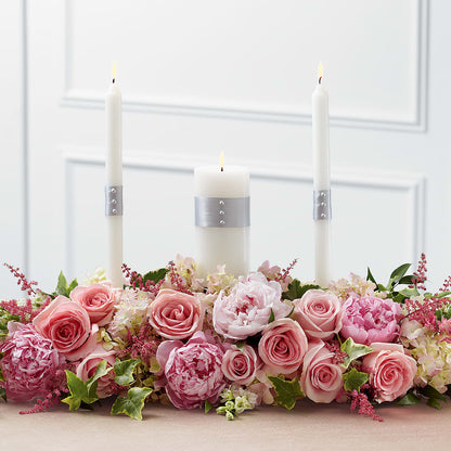 Worldwide Romance Unity Candle Arrangement – MELODY'S FLOWERS, Burlington WA