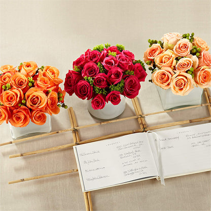 Dawn Rose Centerpiece – MELODY'S FLOWERS, Burlington WA